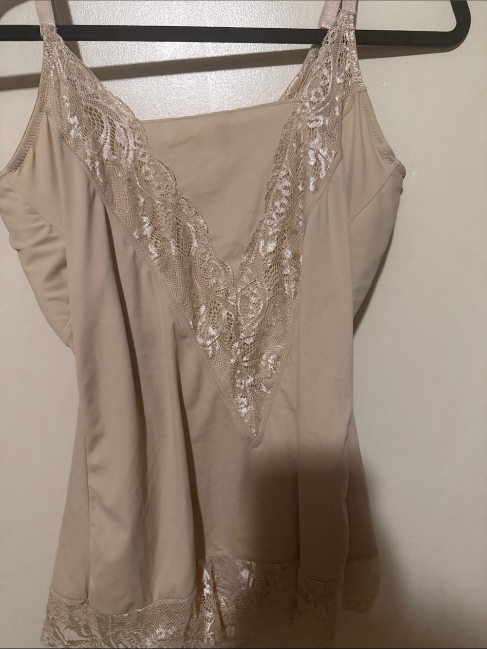 Rhonda Shear Nude Lace-Trim Shaping Camisole - Picture 5 of 5